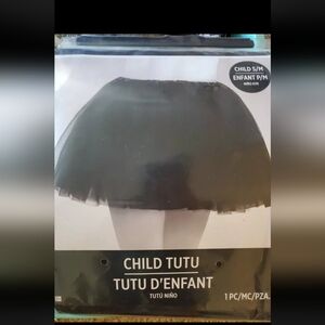 New Amscan Girl's Black Novelty Costume Sparkle Tutu size S-M Fits up to sz 10